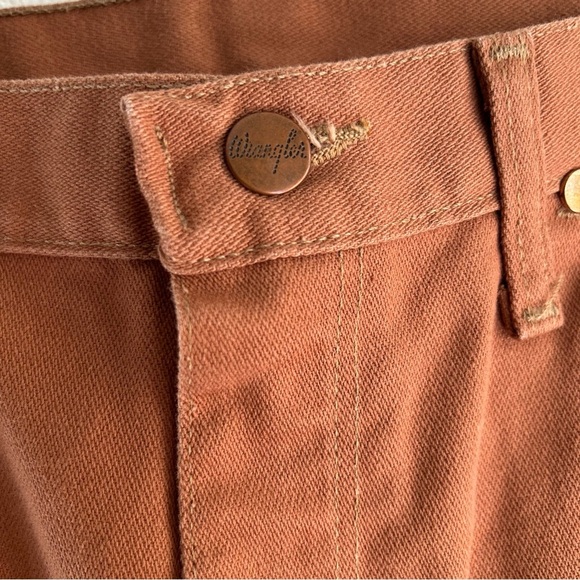 NEW Wrangler | Rare 60s 70s Vintage Rust Orange Straight-Leg Jeans - Picture 5 of 12